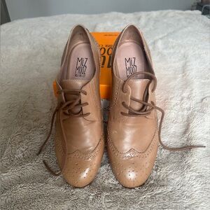 Miz Mooz Harmony Women's Brown Lace-Up Loafers